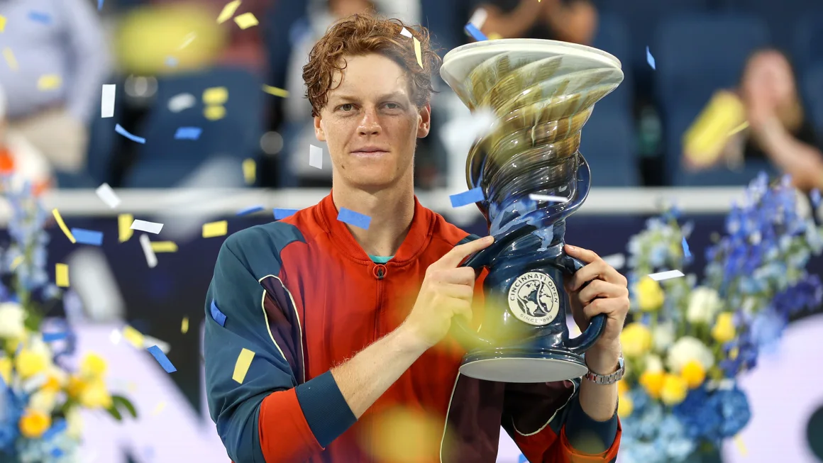 World Tennis Champion Sinner Claims Victory in Cincinnati Open Title, Defeating Tiafoe in Final