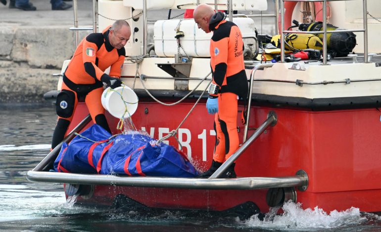 Divers Recover Body of 5th Victim of Sicily Bayesian Superyacht Tragedy