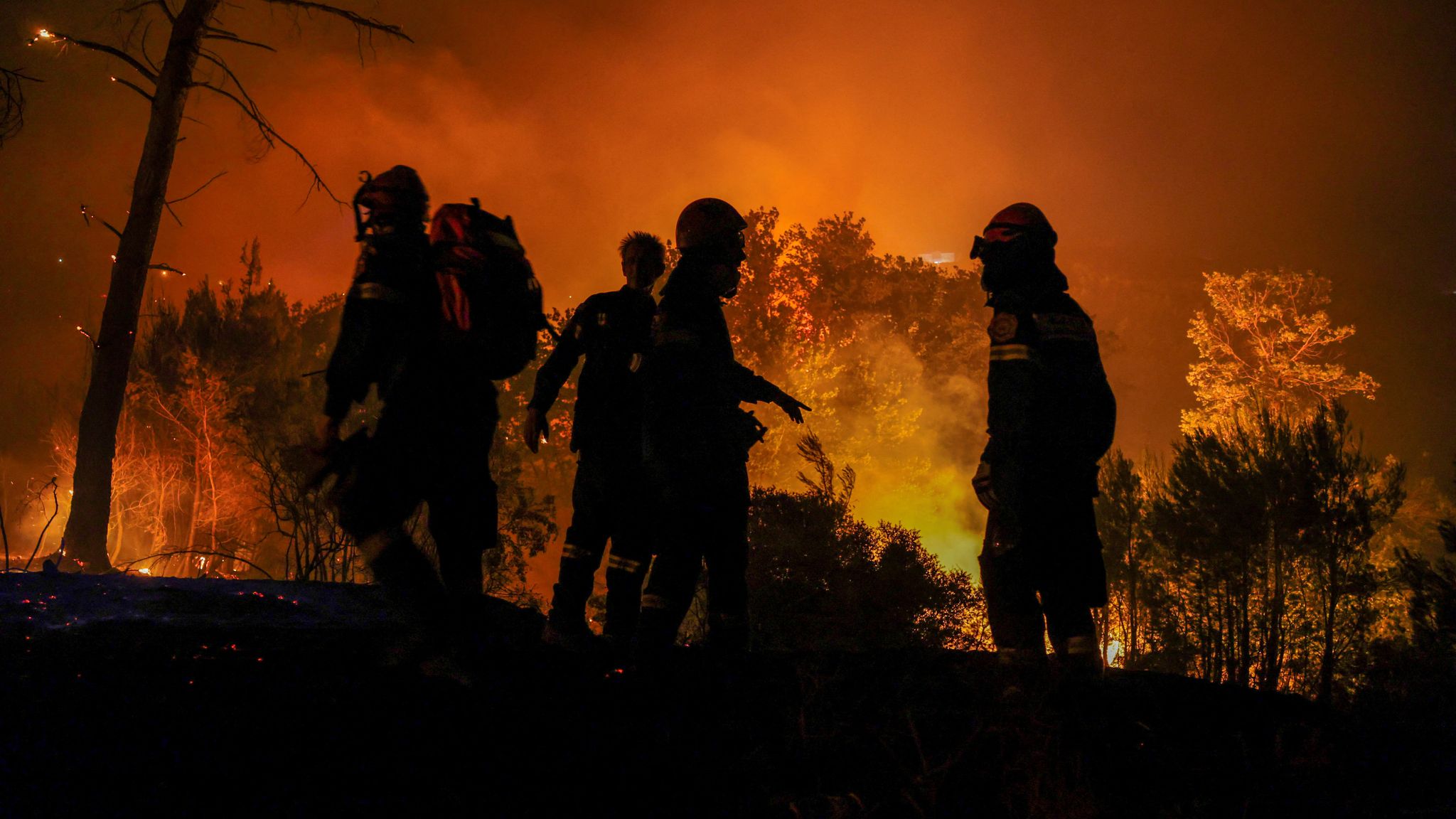 Wildfires Rage Near Greece’s Athens, Evacuations Ordered