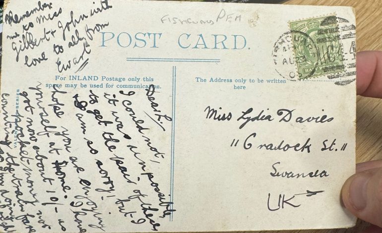 Swansea Building Society Receives 120-Year-Old Postcard, Igniting Local History Mystery