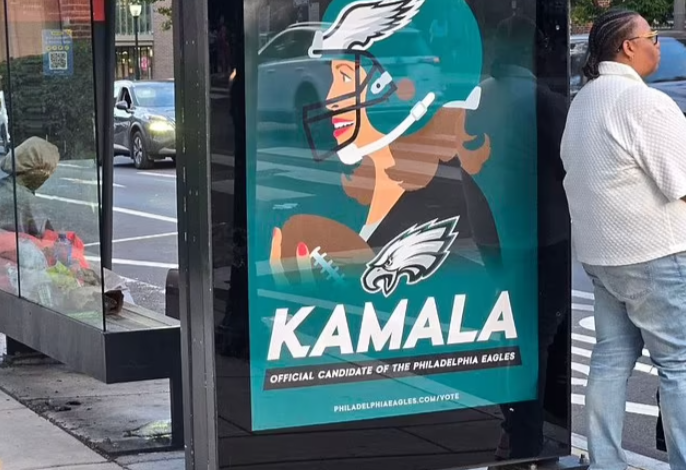 Philadelphia Eagles Address Unauthorized Political Ads Endorsing Kamala Harris