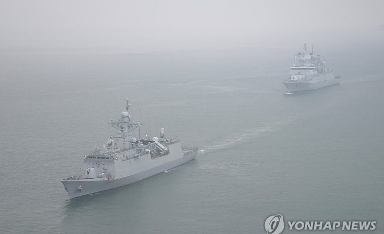 South Korea and Germany Conduct Joint Naval Drills in Yellow Sea