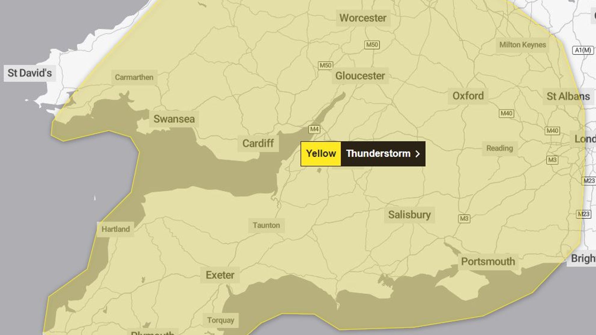 Thunderstorm Warnings Issued for England, Wales, Bringing Threat of Lightning, Hail