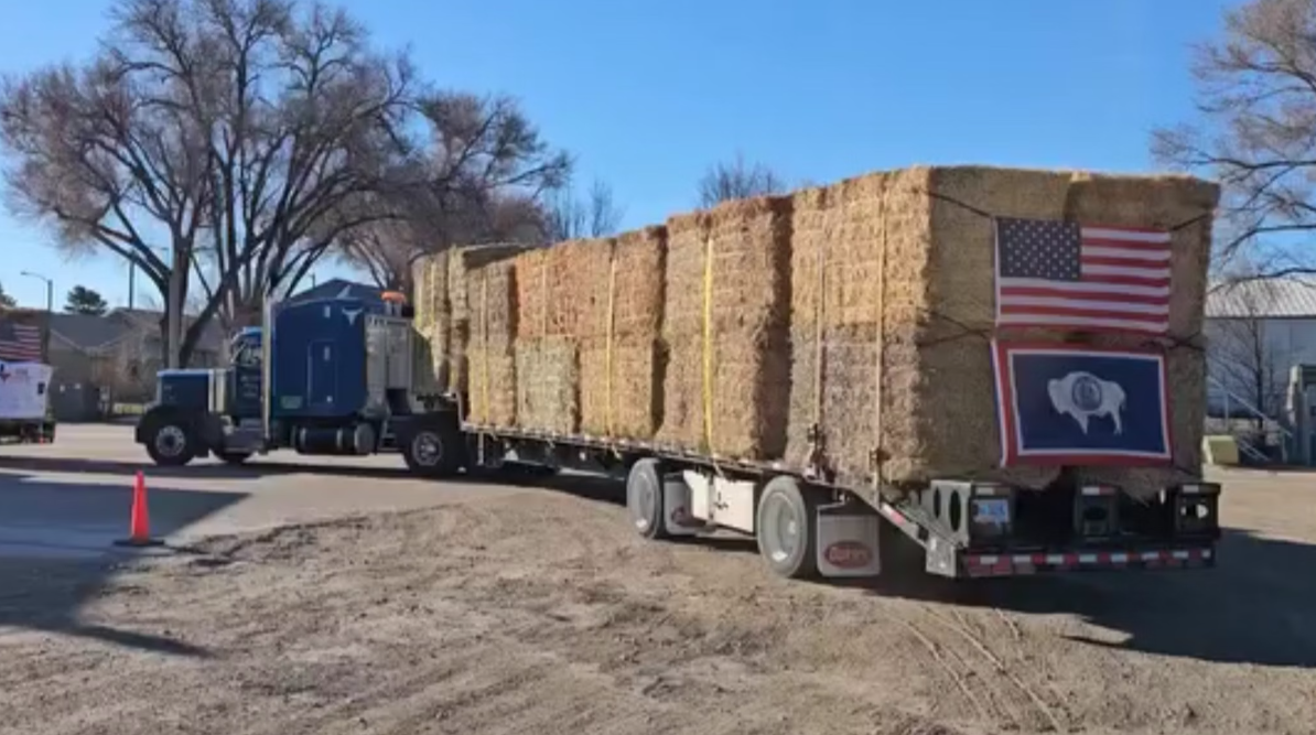 Texas Sends Hay to Wyoming Ranchers Impacted by Wildfires