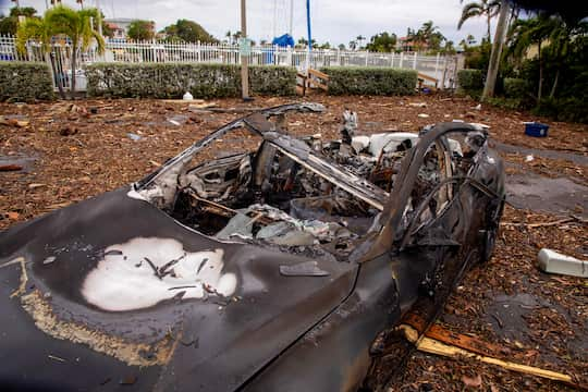 Hurricane Milton Raises Concerns Over EV Battery Fire Risks: Safety Measures Recommended