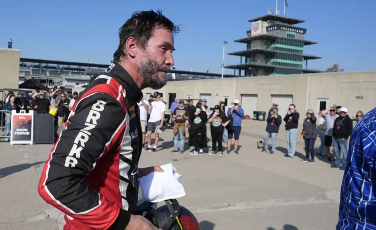 Keanu Reeves Takes Wheel at Indy, Competing in Toyota GR Cup