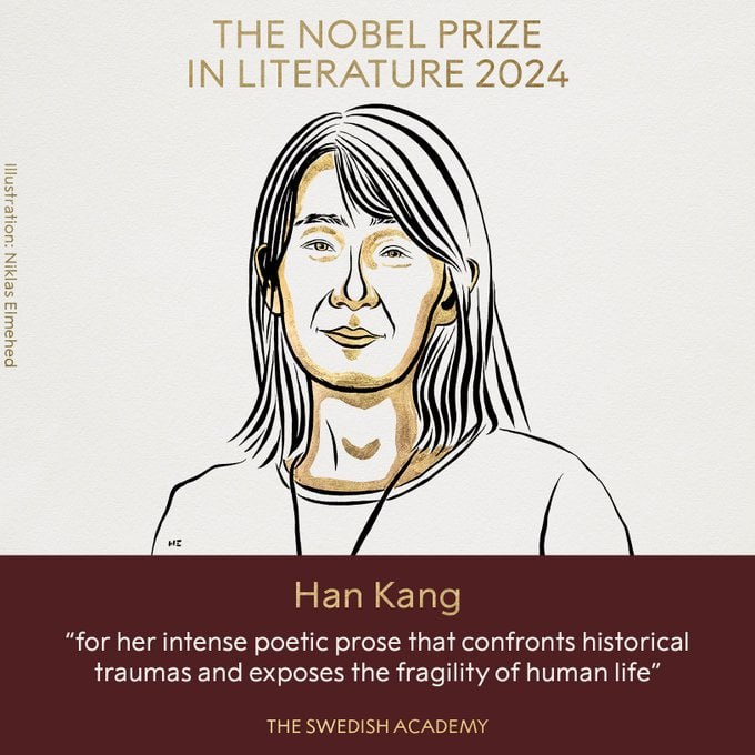 South Korean Author Han Kang Wins 2024 Nobel Prize in Literature