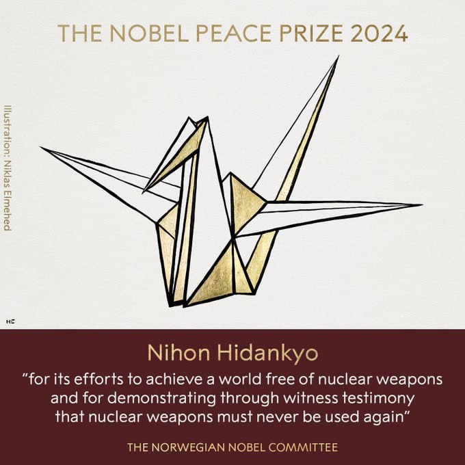 Japanese Atomic Bomb Survivors Awarded Nobel Peace Prize for Nuclear Disarmament Efforts