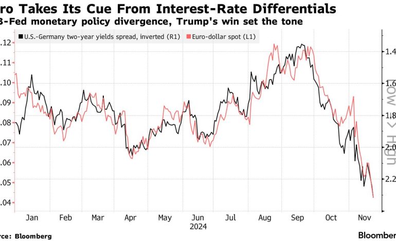 Euro Plunges to Two-Year Low Amidst Rate Cut Bets