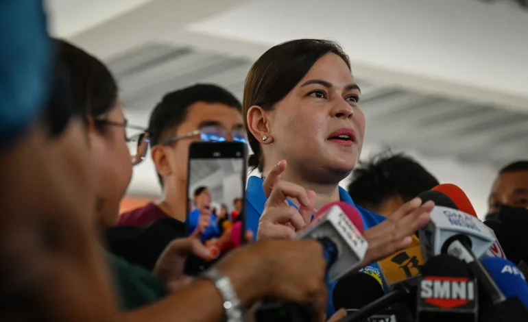 Philippine Police File Charges Against VP Sara Duterte Following Congress Incident