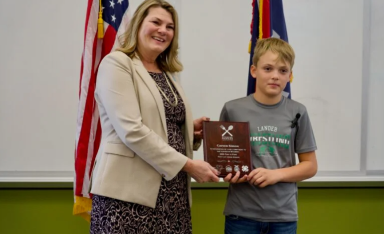 Lander Middle School Student Honored for Contribution to Wyoming Hunger Initiative