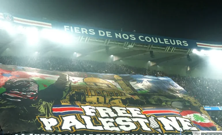 French Interior Minister Demands Explanation After PSG Fans Unfurl Giant “Free Palestine” Banner