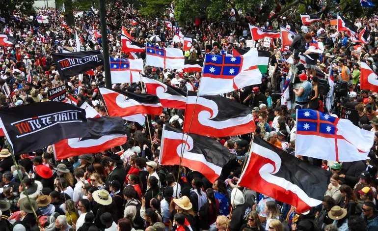 Tens of Thousands Protest Controversial Treaty Bill in New Zealand