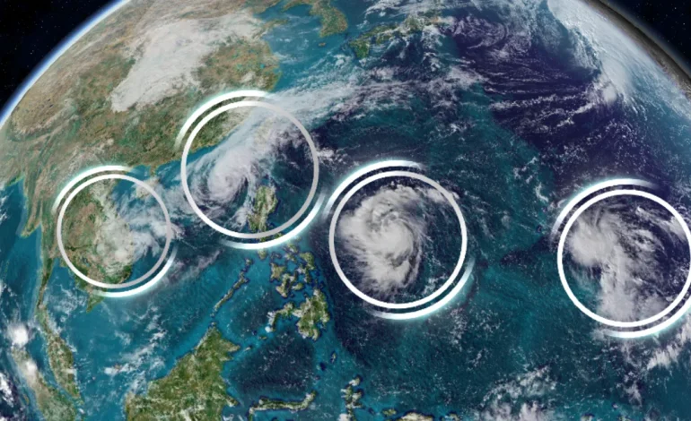 Philippines Braces for Unprecedented Quadruple Threat as Four Storms Churn in West Pacific