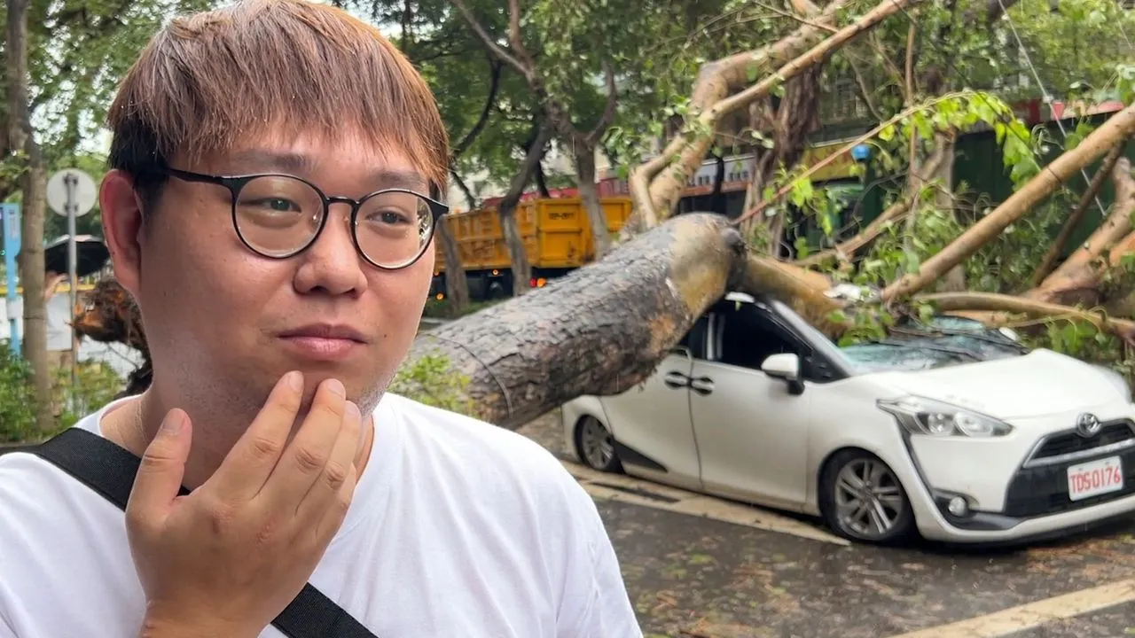 Ride-Hailing Driver Narrowly Escapes Death as Typhoon Kong-rey Batters Taiwan