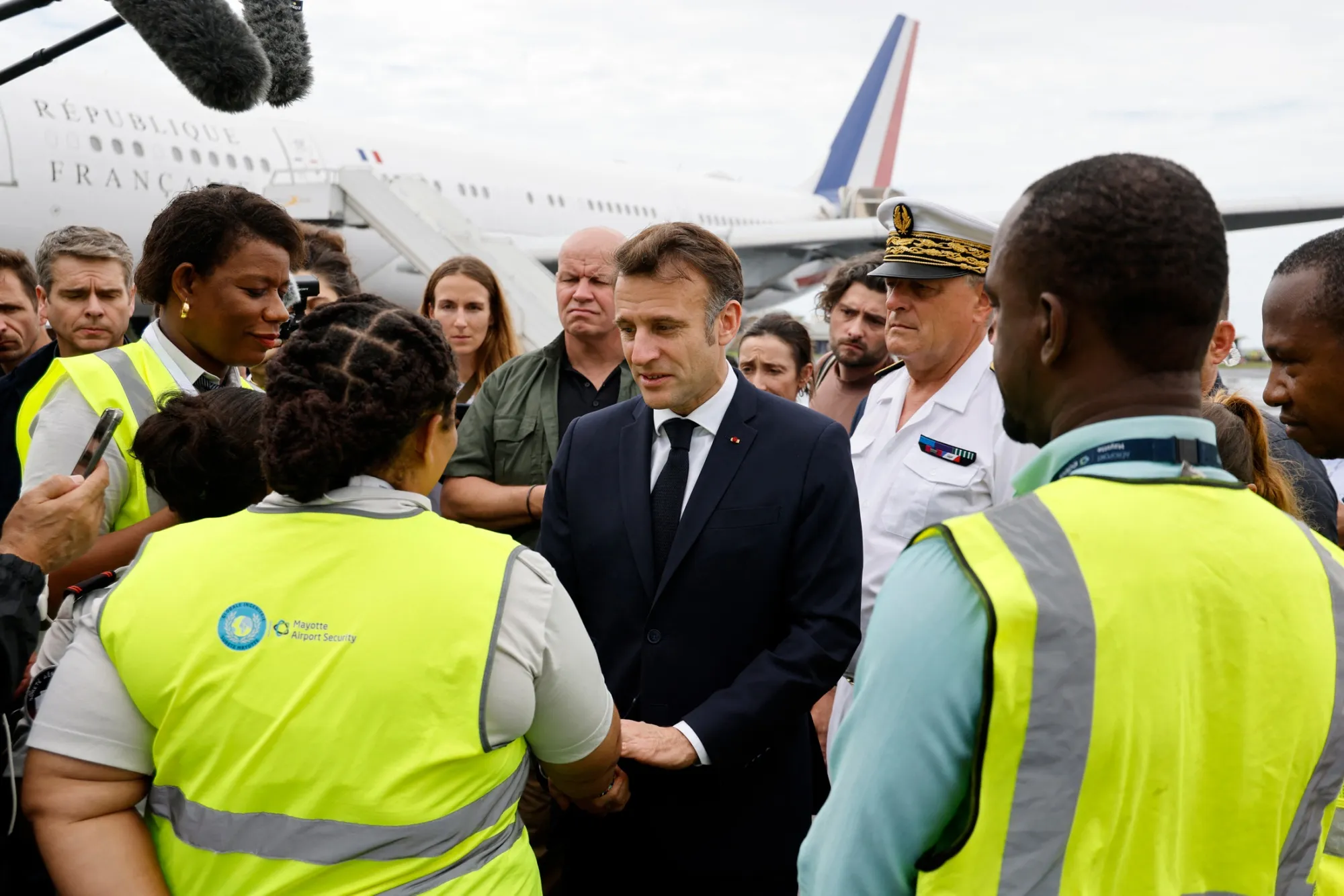 France’s Macron Visits Mayotte After Devastating Cyclone Leaves Hundreds Potentially Dead