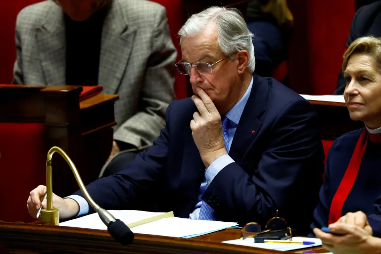 French Prime Minister Barnier Ousted in No-Confidence Vote, Plunging Nation into Political Crisis