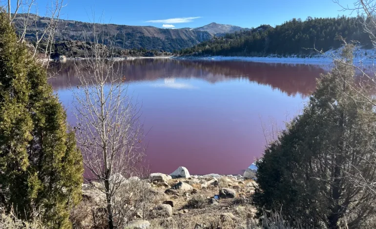 Mystery of Little Soda Lake’s Blood-Red Hue Baffles Experts