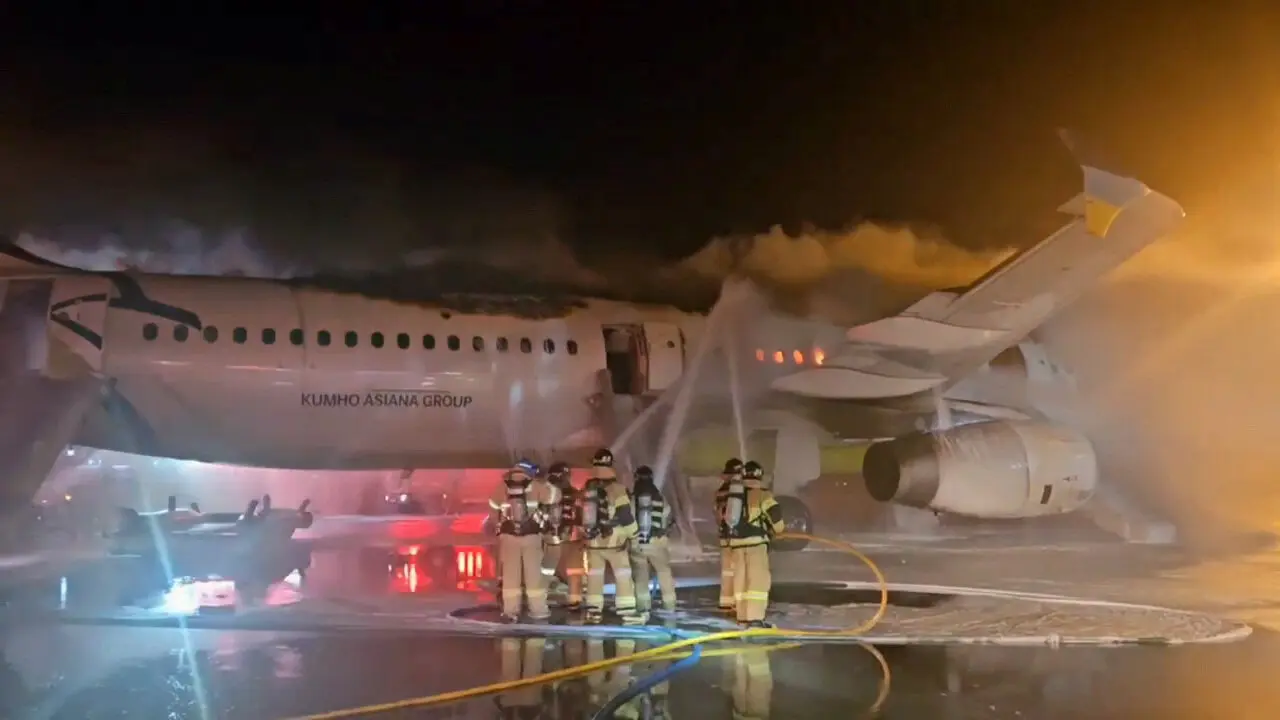 Plane Catches Fire on Runway in South Korea, Passengers Evacuated Safely