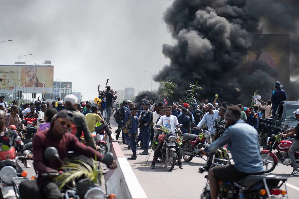 Protests Erupt in DR Congo’s Kinshasa Amid M23 Rebel Offensive