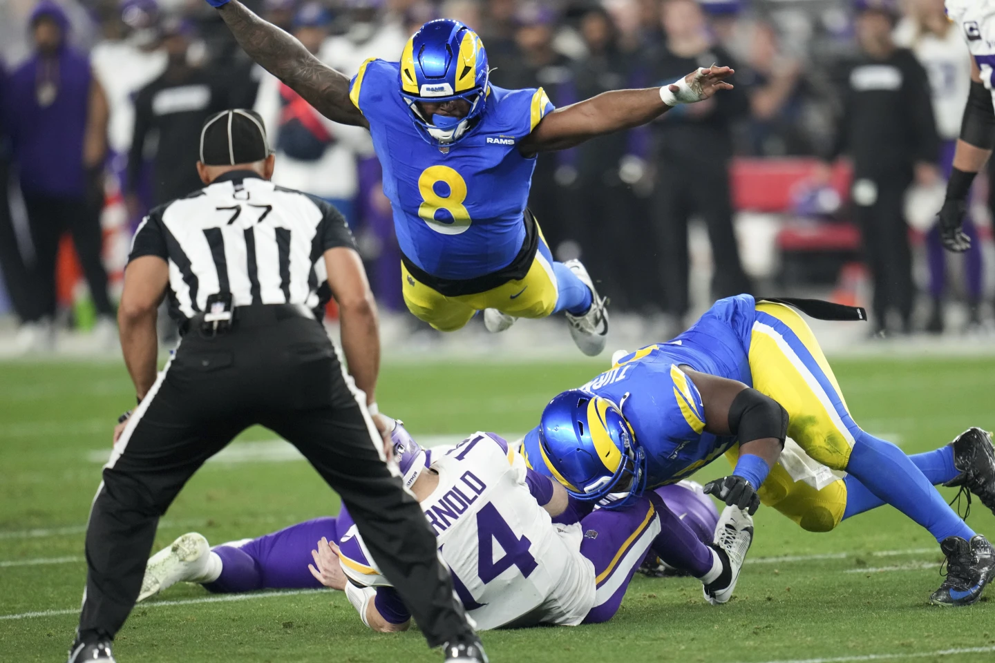 Rams Dominate Vikings in Wild Card Game Moved to Arizona, Fueled by Defensive Prowess