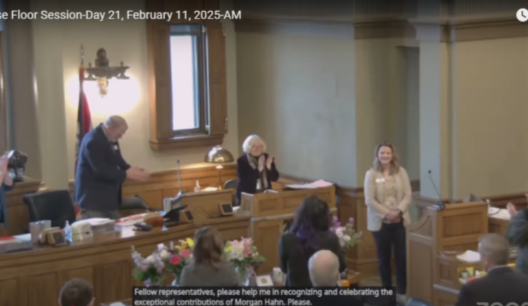 Wyoming Teacher of the Year Morgan Hahn Addresses State Lawmakers, Highlights Education Success