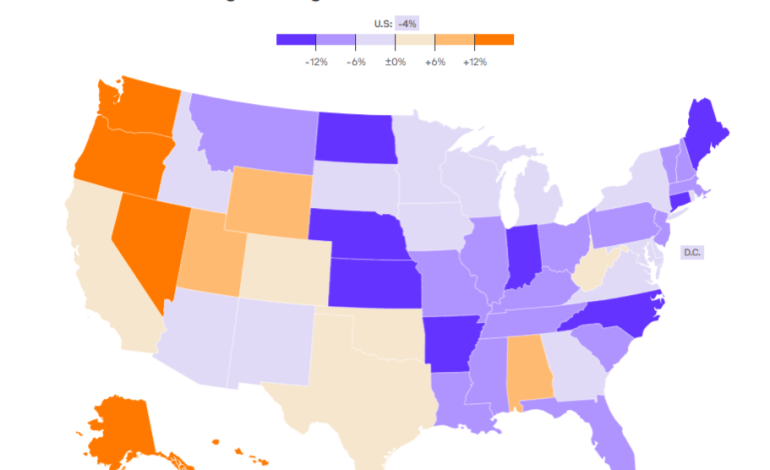 US Drug Overdose Deaths Decline Overall but Rise in Western States