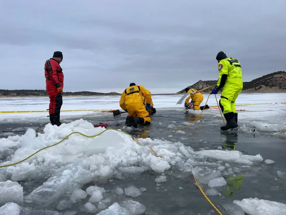 Two Recovered After Side-by-Side Falls Through Ice at Glendo Reservoir