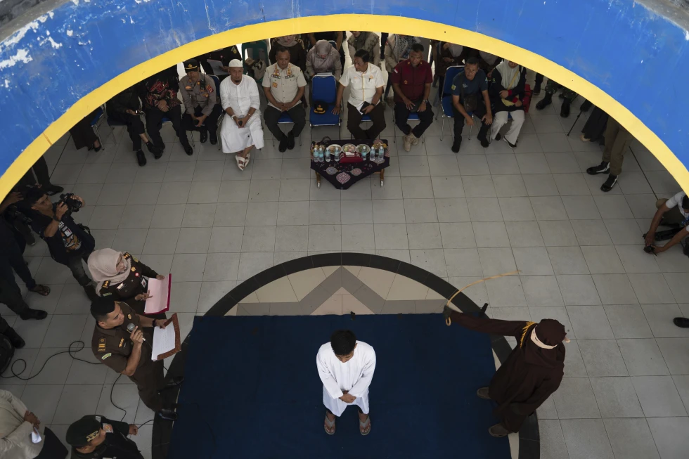 Men Publicly Caned in Indonesia for Homosexuality Under Shariah Law