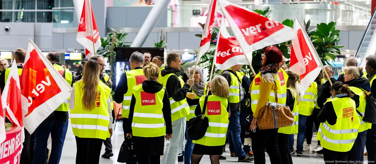 Widespread Flight Cancellations Disrupt German Airports Amid Nationwide Strike