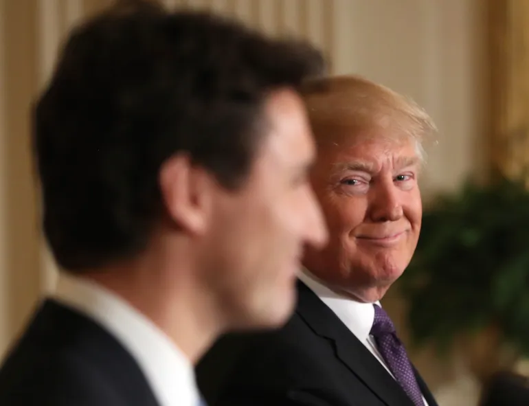 Trump, Canada’s Trudeau Exchange Words Amid Trade Tensions