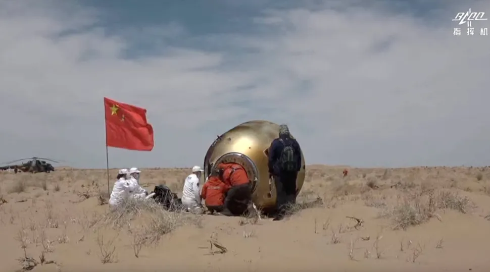 China’s Shenzhou-19 Spacecraft Returns After Mission to Tiangong Space Station