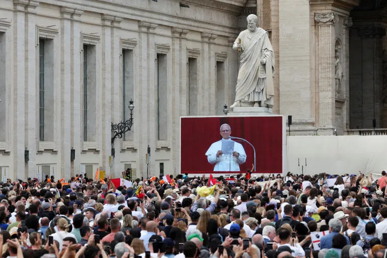 Pope Leo XIV Calls for Ceasefires in Ukraine, Gaza in First Sunday Address
