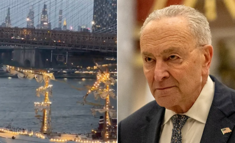Schumer Criticized for Linking Trump-Era Policies to Deadly Mexican Navy Ship Crash at Brooklyn Bridge