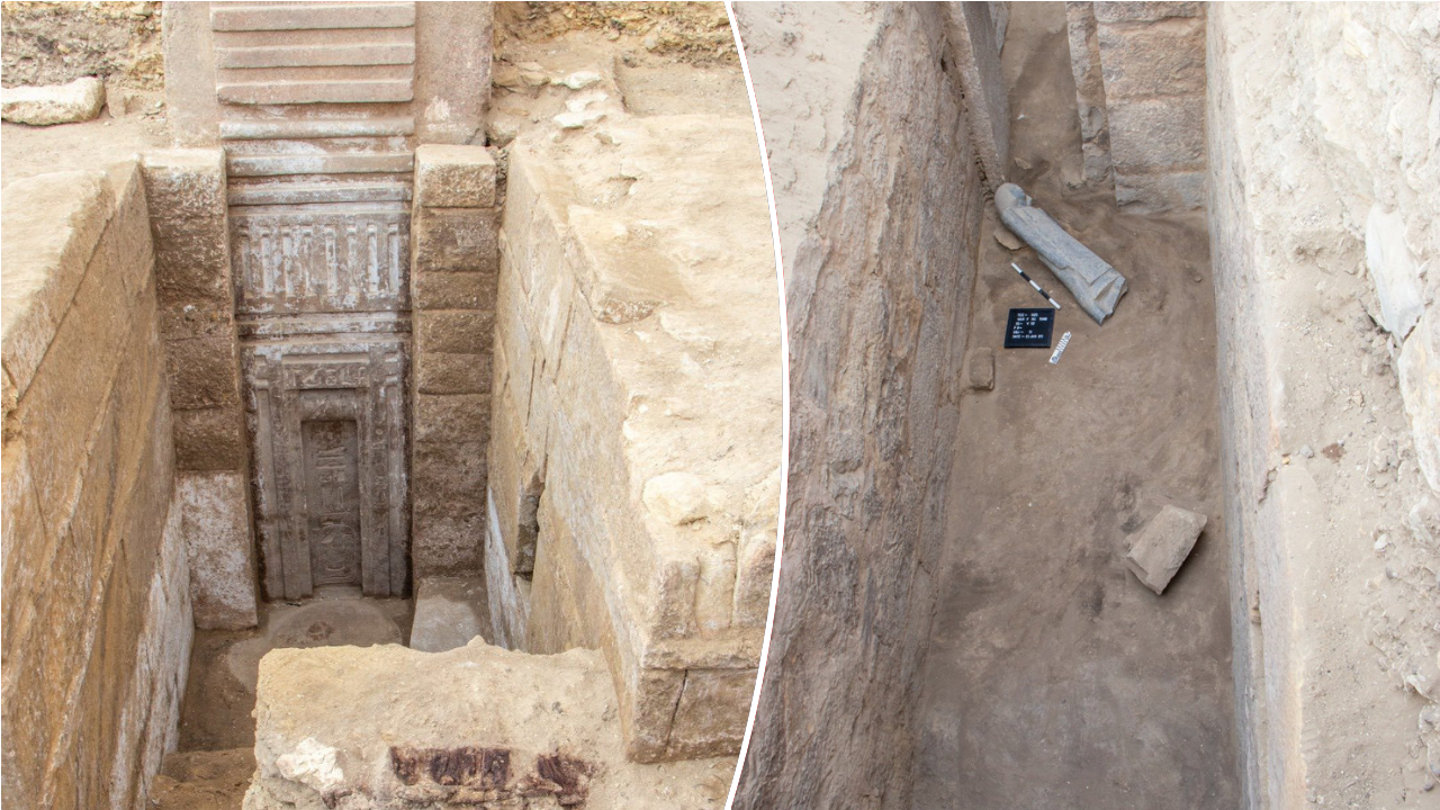Egyptian Archaeologists Discover Hidden Tomb of Royal Prince Behind Ancient ‘False Door’ at Saqqara