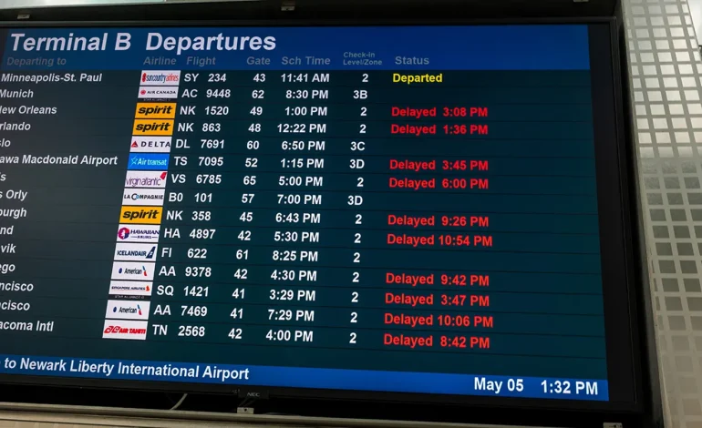 Third Equipment Outage Hits Newark Liberty Airport, Triggering Flight Delays, Renewed Safety Concerns
