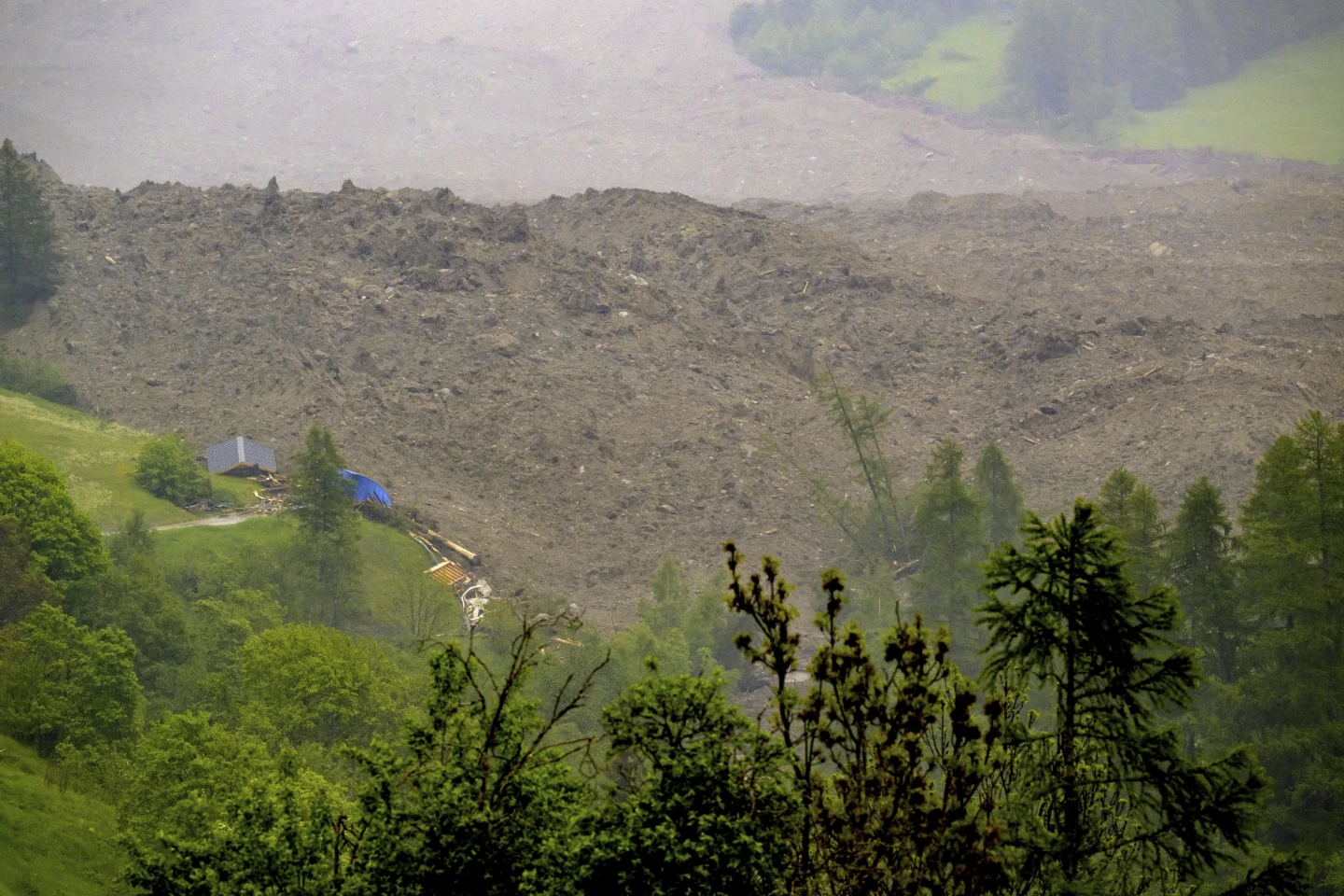 Massive Glacier Landslide Devastates Swiss Alpine Village; Man Remains Missing