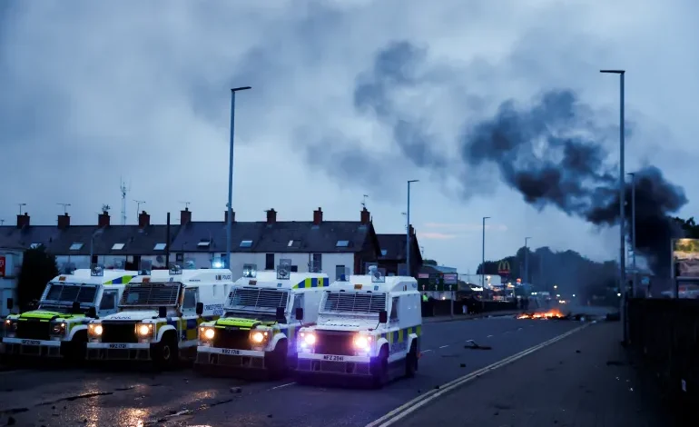 Second Night of Riots in Ballymena, Northern Ireland, Marked by Violence and Arson