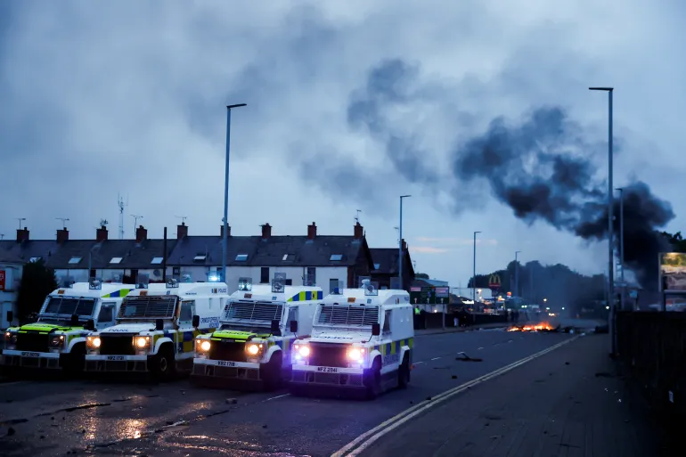Second Night of Riots in Ballymena, Northern Ireland, Marked by Violence and Arson