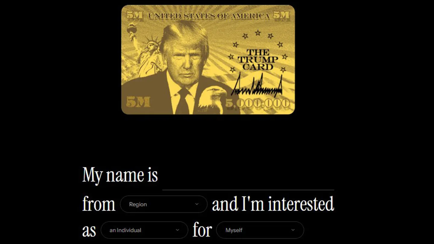 Trump Administration Launches $5 Million ‘Trump Card’ Visa Pathway for Wealthy Foreign Investors