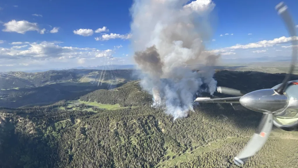 Horse Fire Expands to Over 1,300 Acres in Bridger-Teton National Forest