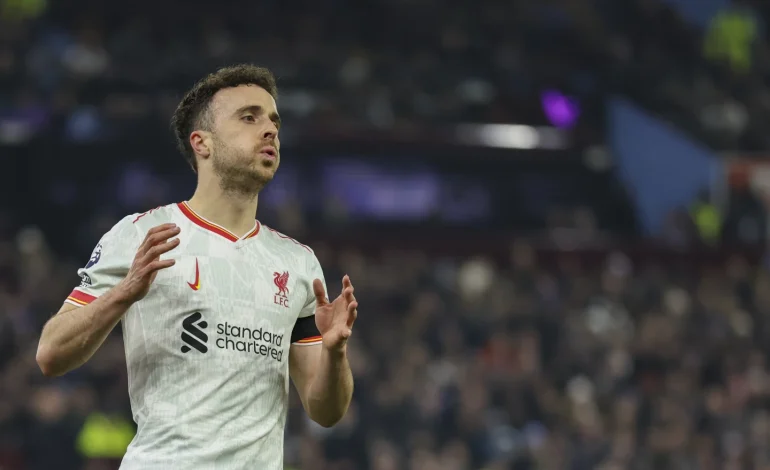 Liverpool’s Diogo Jota Out for Several Weeks with Hamstring Injury