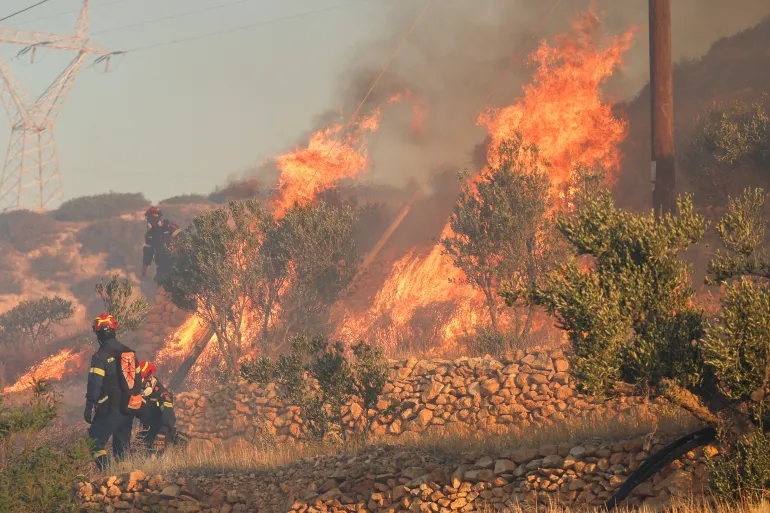 Wildfire on Greek Island of Crete Forces Evacuation of 1,500 Residents