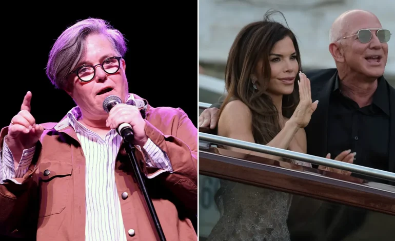 Rosie O’Donnell Criticizes Jeff Bezos and Lauren Sanchez’s ‘Gross Excess’ at Wedding Celebration