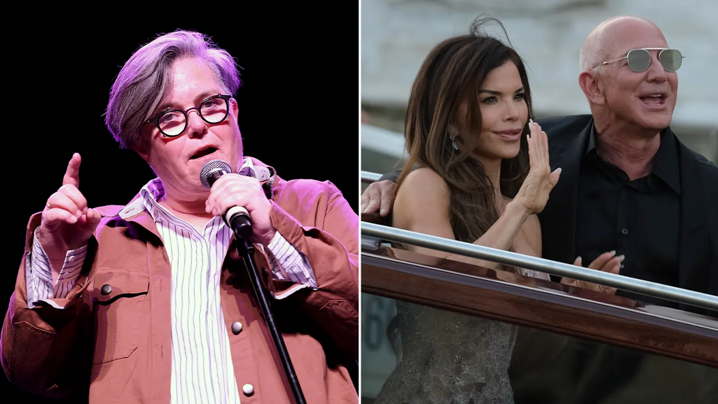 Rosie O’Donnell Criticizes Jeff Bezos and Lauren Sanchez’s ‘Gross Excess’ at Wedding Celebration
