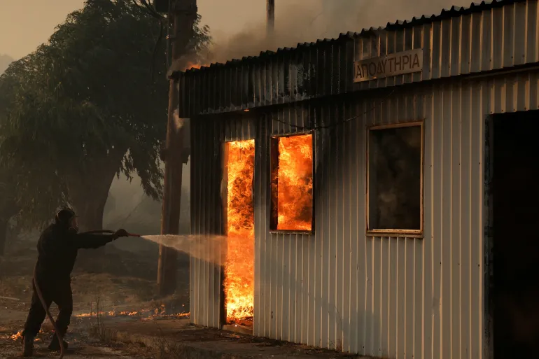 Greece Battles Worst Days of Wildfire Season as Blazes Spread Across Europe
