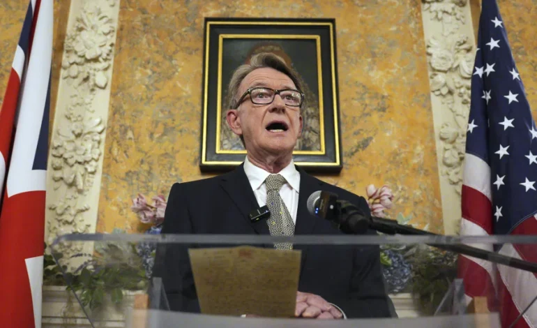 UK sacks Washington envoy Peter Mandelson after Epstein emails surface
