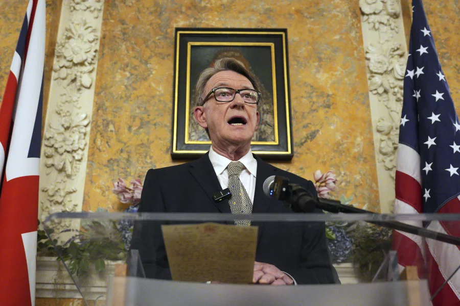 UK sacks Washington envoy Peter Mandelson after Epstein emails surface