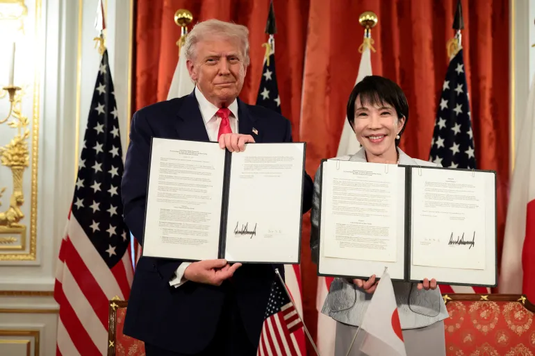 Trump Hails Japan’s First Female PM as Ally in Security and Trade Push