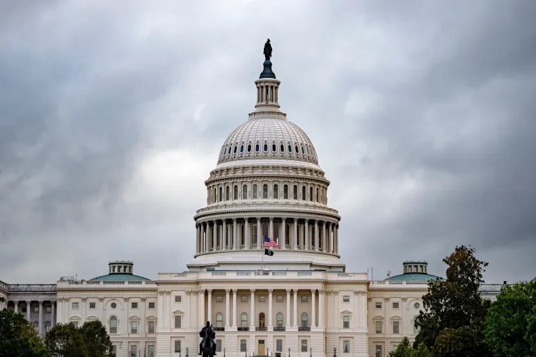 Trump doubles down on ‘Democrat programme’ cuts as shutdown drags into day 15